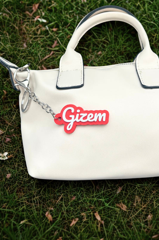 Kişiye Özel İsimli Anahtarlık, Çanta ve Kalemlik Süsü