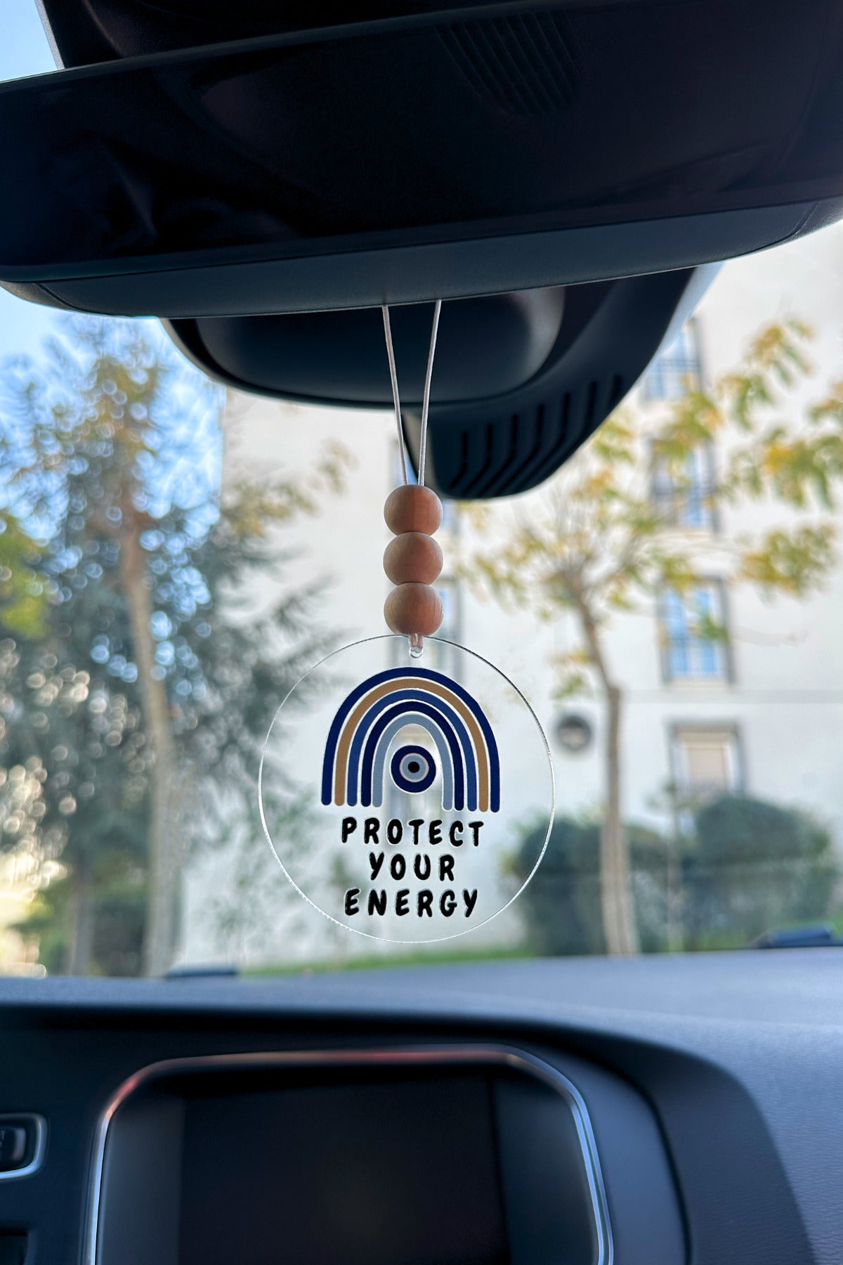 Enerjini Koru Nazar Boncuğu Dikiz Aynası Süsü