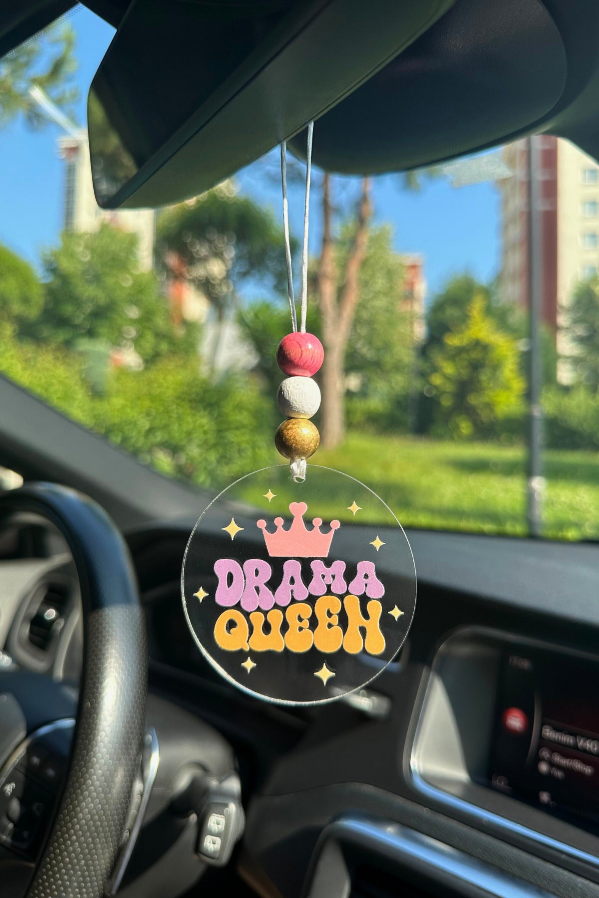 Drama Queen Dikiz Aynası Süsü