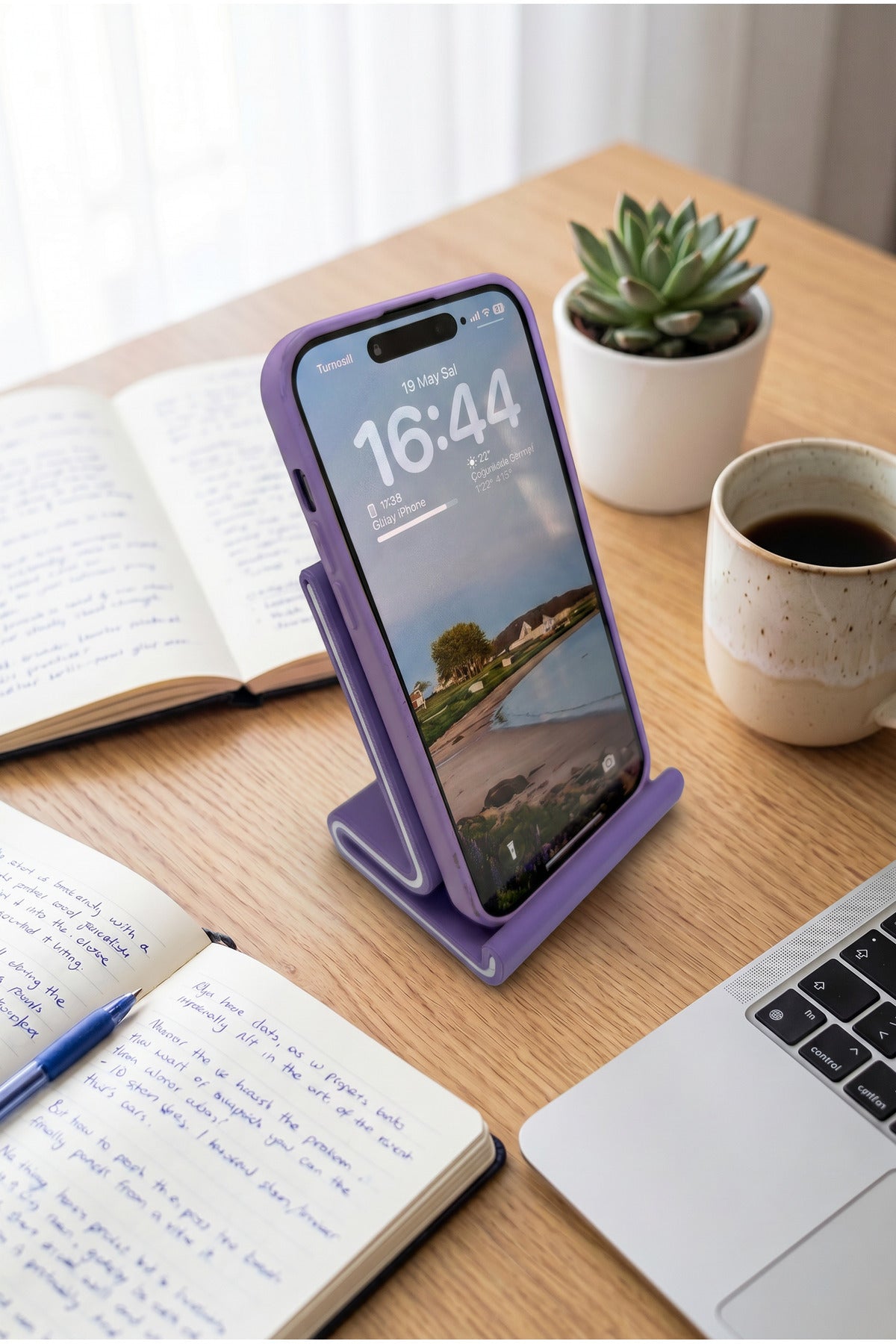 Kişiye Özel İsimli Masaüstü Telefon Standı