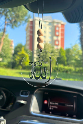 Allah Yazılı Dikiz Aynası Süsü Hediye Kutulu Araba Süsü