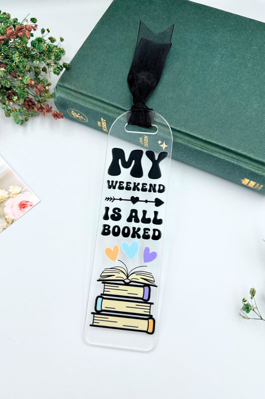 My Weekend Şeffaf Kitap Ayracı