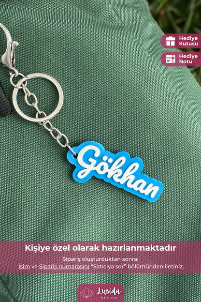 Kişiye Özel İsimli Anahtarlık ve Çanta Süsü