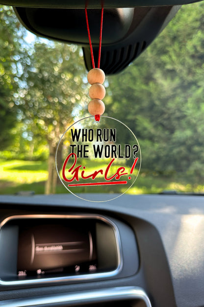 Who Run The World Girls Şarkı Sözü Dikiz Aynası Süsü Hediye Kutulu Araba Süsü