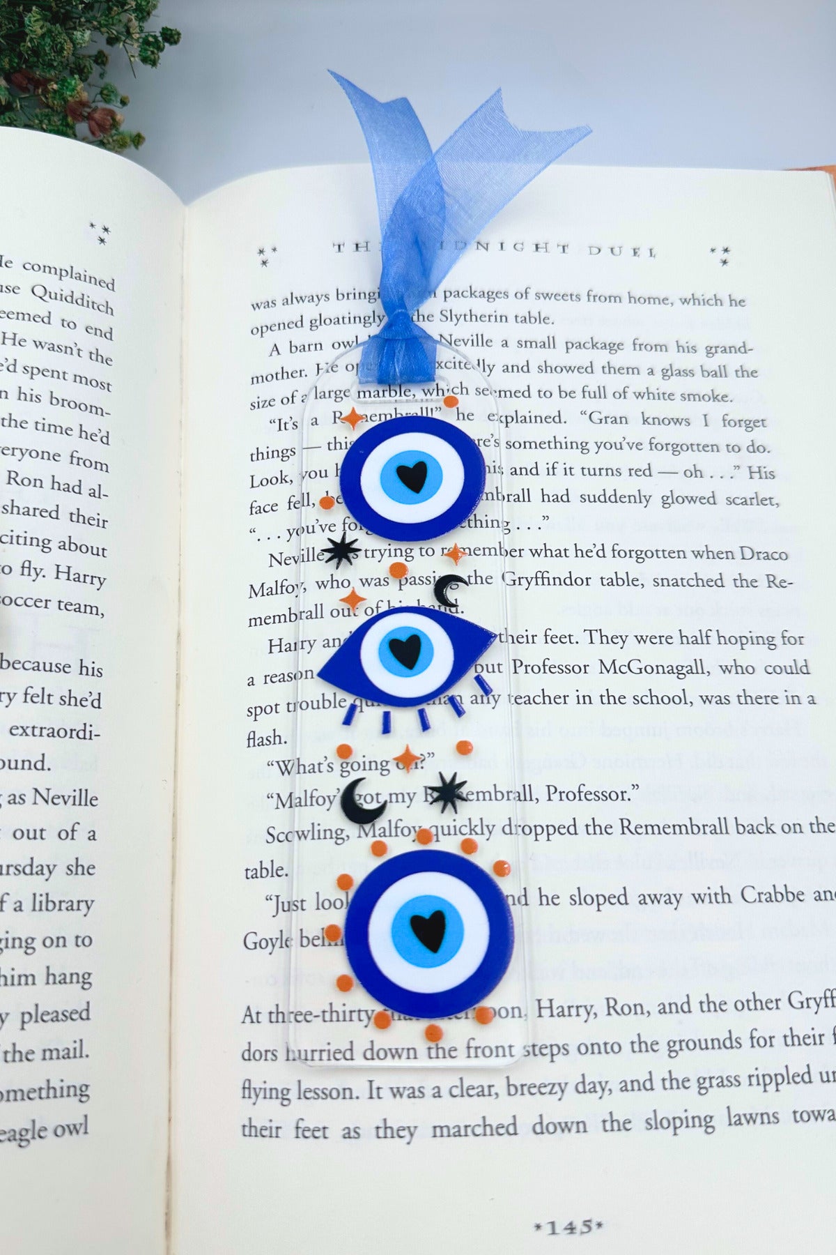 Nazar Boncuğu Şeffaf Kitap Ayracı