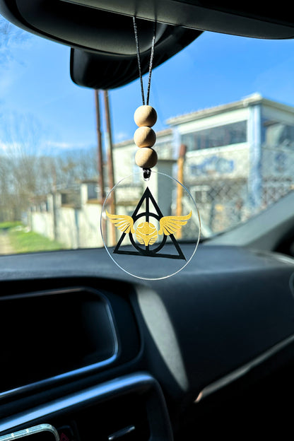Altın Snitch Ölüm Yadigarları - Harry Potter Dikiz Aynası Süsü