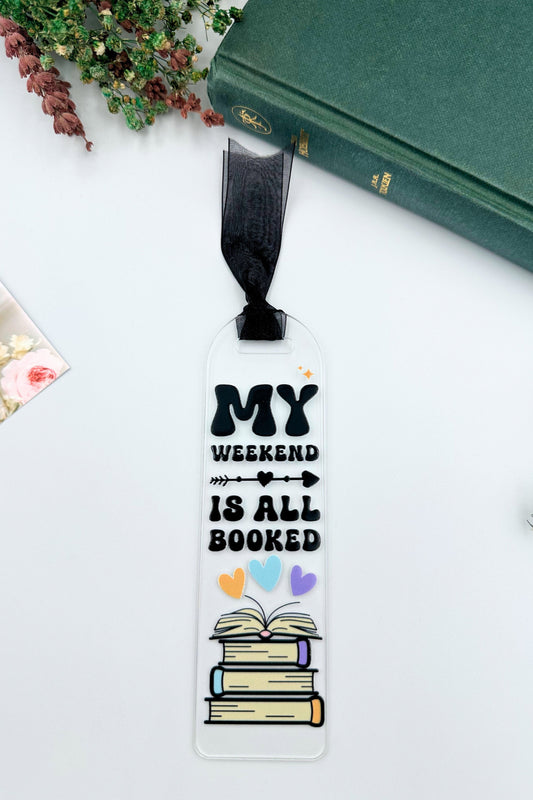 My Weekend Şeffaf Kitap Ayracı