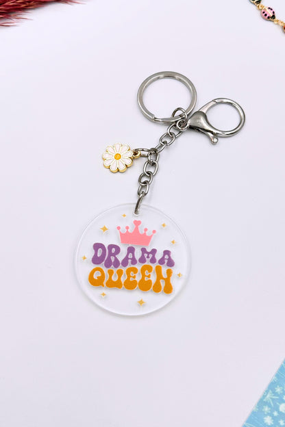 Drama Queen Papatya Charmlı Anahtarlık