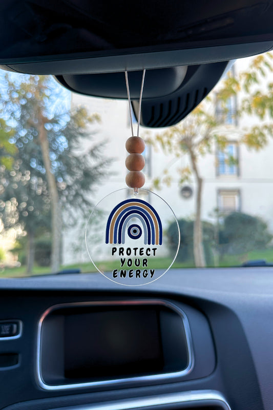 Enerjini Koru Nazar Boncuğu Dikiz Aynası Süsü Hediye Kutulu Araba Süsü