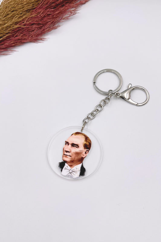 Mustafa Kemal Atatürk Temalı Anahtarlık ve Çanta Süsü
