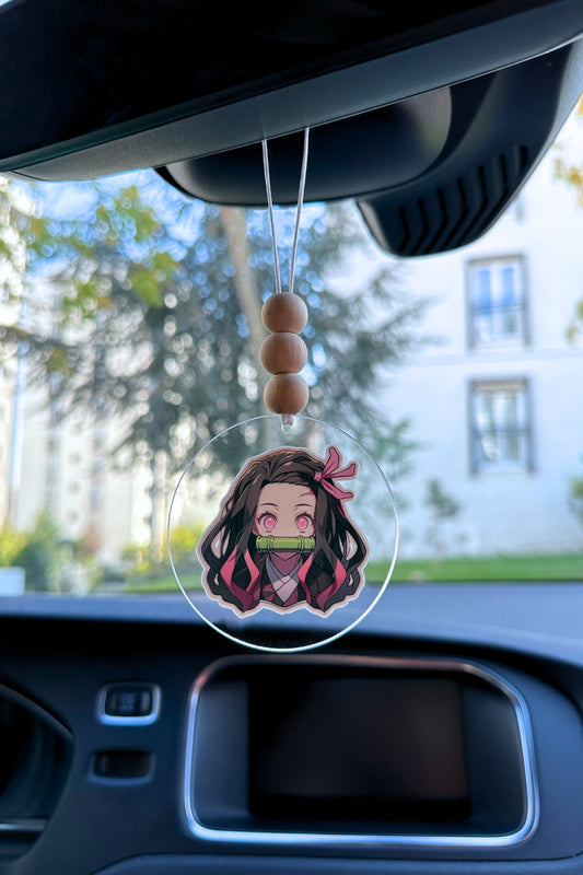 Nezuko Demon Slayer İblis Keser Anime Karakter Dikiz Aynası Süsü Hediye Kutulu Araba Süsü