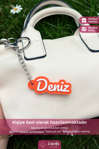 Kişiye Özel İsimli Anahtarlık ve Çanta Süsü