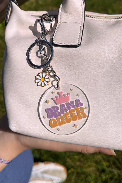 Drama Queen Papatya Charmlı Anahtarlık