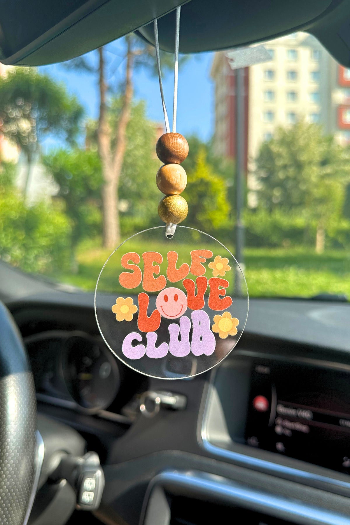 Self Love Club Tasarımlı Dikiz Aynası Süsü Hediye Kutulu Araba Süsü