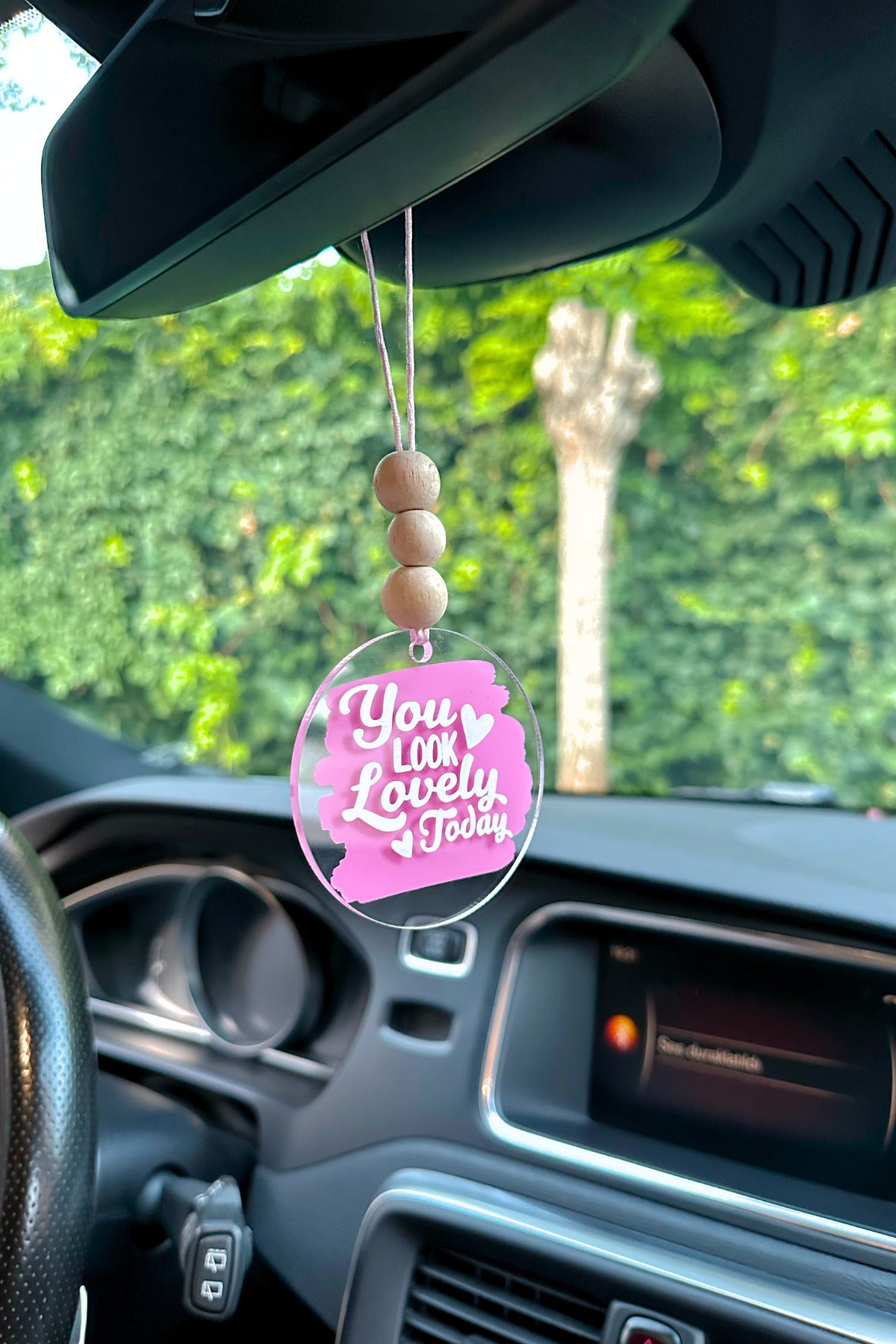 You Look Lovely Today Dikiz Aynası Pleksi Araba Süsü