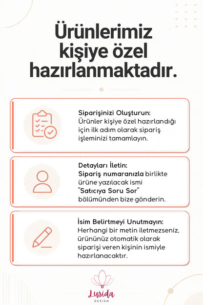 Kişiye Özel İsimli Masaüstü Telefon Standı
