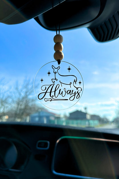 Harry Potter Always Geyik Patronus Tılsımı Dikiz Aynası Pleksi Araba Süsü