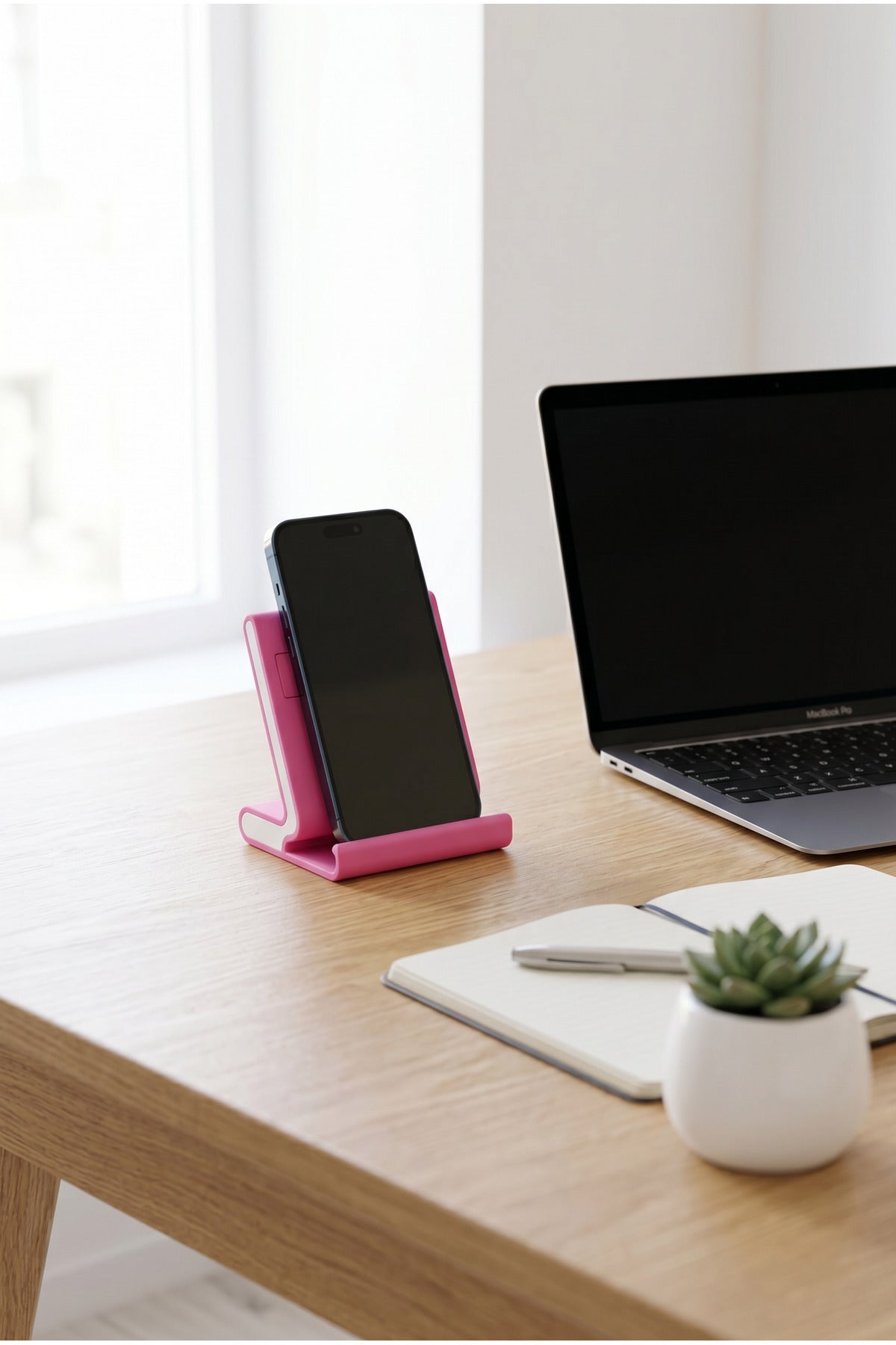 Kişiye Özel İsimli Telefon Standı Masaüstü Telefon Tutucu Dekoratif Organizer