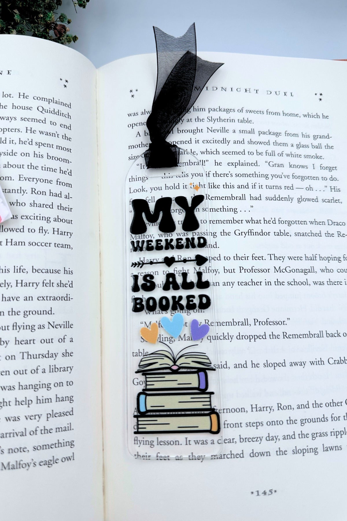 My Weekend Şeffaf Kitap Ayracı