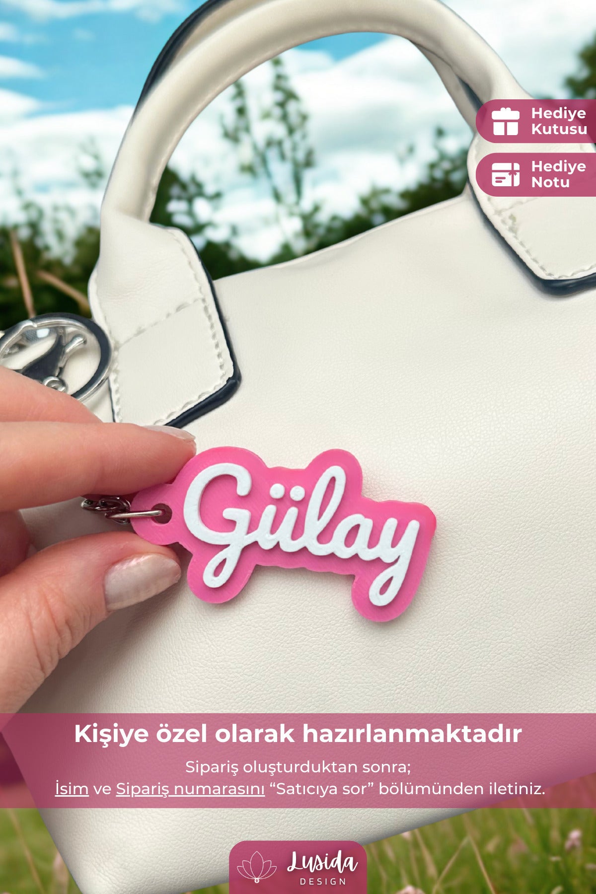 Kişiye Özel İsimli Anahtarlık ve Çanta Süsü