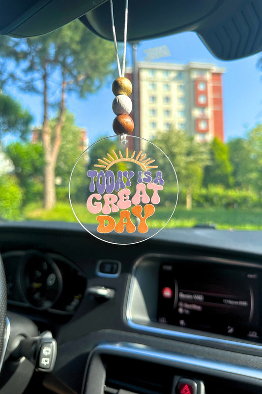 Today is a Great Day Dikiz Aynası Süsü